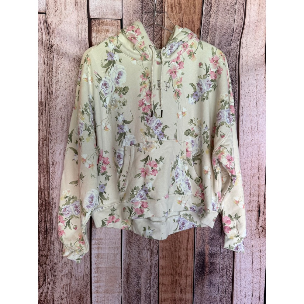 Gap x LoveShackFancy Floral Hoodie Sweatshirt Cottagecore Feminine Medium NWT